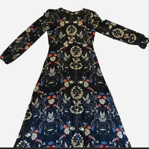 Floral Long Sleeve Maxi Dress